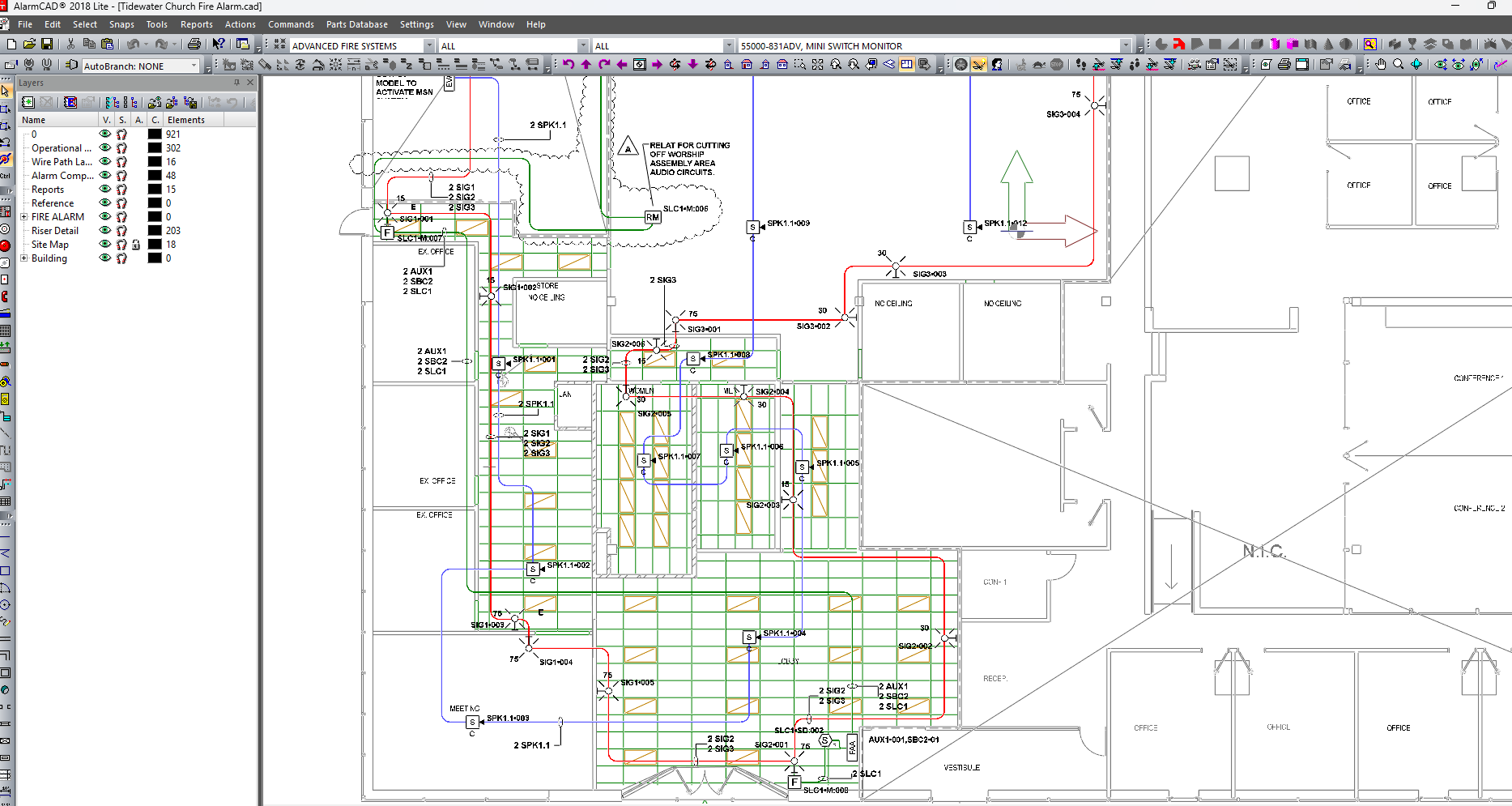 Church MD Panel Schematic